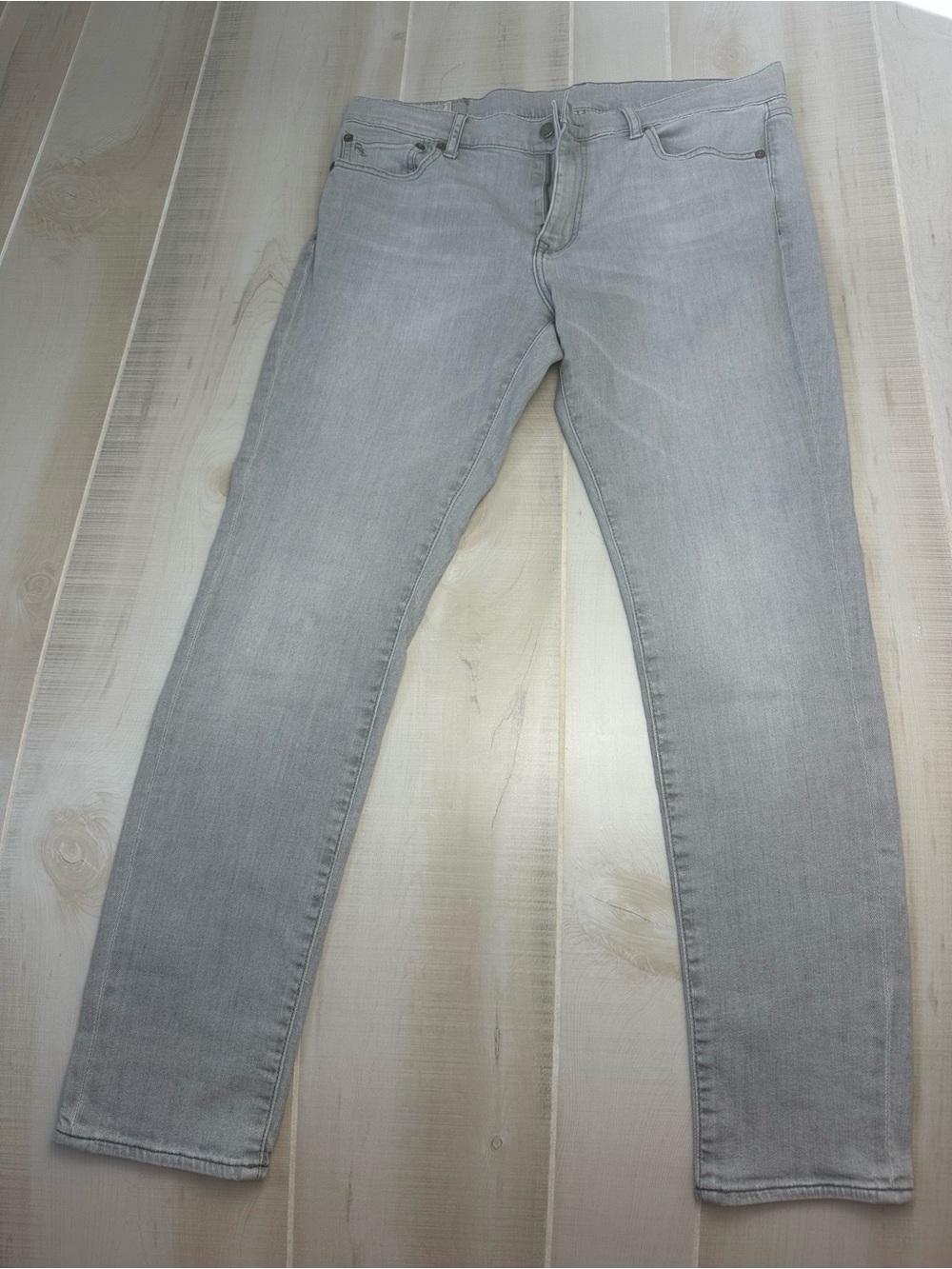 Ralph Lauren Polo Authentic Dungarees Tomkins Skinny Grey Jeans